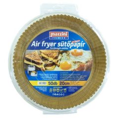   MAZZINI Sütőpapír, szilikonos, Air Fryer készülékhez, kerek, 20 cm, 50 db, MAZZINI "Premium"