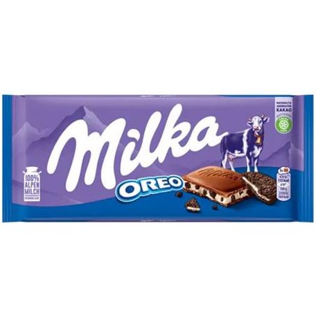 MILKA Tejcsokoládé, 100 g, MILKA "Oreo"