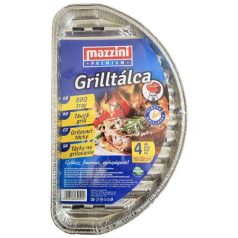  MAZZINI Grilltálca, 19x32 cm, félkör alakú, 4 db, MAZZINI "Premium"