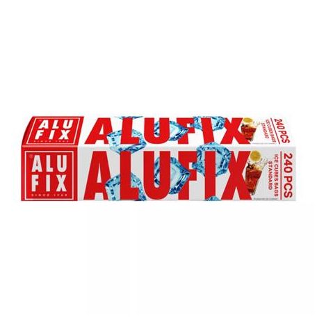 ALUFIX Jégkockakészítő zacskó, önzáró, 240 db, ALUFIX