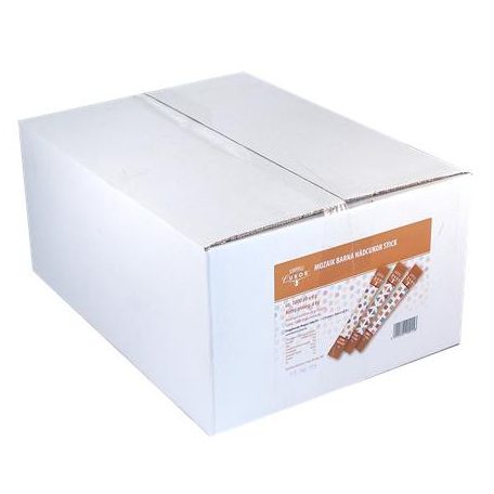 KORONÁS CUKOR Kristálycukor, barna, stick, 4000 g, kb. 1000 db, KORONÁS CUKOR "Mozaik"