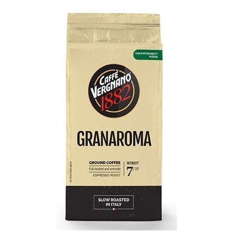 CAFFÉ VERGNANO Kávé, pörkölt, őrölt, 250 g, CAFFÉ VERGNANO "Granaroma"