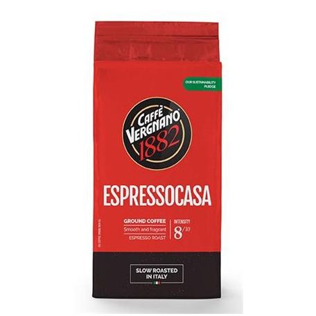 CAFFÉ VERGNANO Kávé, pörkölt, őrölt, 250 g, CAFFÉ VERGNANO "Espressocasa"