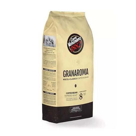 CAFFÉ VERGNANO Kávé, pörkölt, szemes, 1000 g, CAFFÉ VERGNANO "Granaroma"