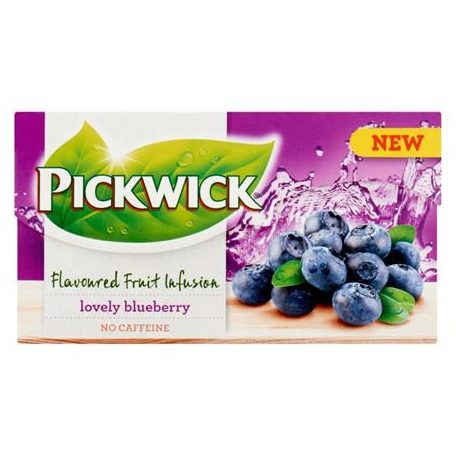 PICKWICK Gyümölcstea, 20x2 g, PICKWICK "Fruit Fusion", fekete áfonya