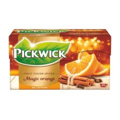   PICKWICK Gyümölcstea, 20x1,75 g, PICKWICK "Fruit Fusion", Magic orange