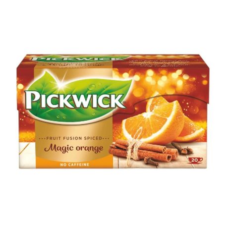 PICKWICK Gyümölcstea, 20x1,75 g, PICKWICK "Fruit Fusion", Magic orange
