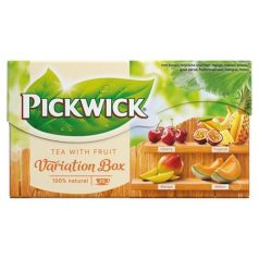   PICKWICK Fekete tea, 20x1,5 g, PICKWICK "Variációk Narancs" meggy, trópusi gyümölcs, mangó, sárgadinnye