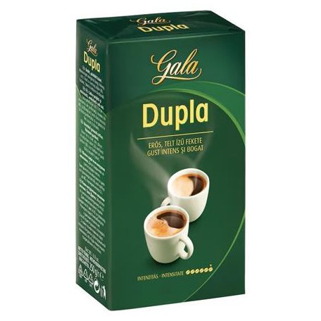 GALA Kávé, pörkölt, őrölt, 250 g, GALA "Dupla"