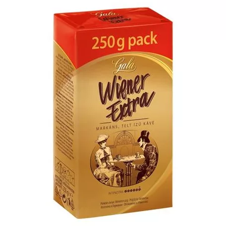 GALA Kávé, pörkölt, őrölt, 250 g, GALA "Wiener Extra"