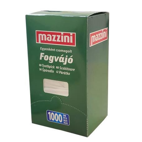 MAZZINI Fogvájó, egyesével csomagolt, 1000 db, MAZZINI
