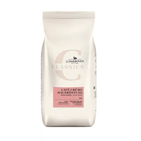 Kávé, pörkölt, szemes, 1000 g, "J.J. Darboven Café Créme Hausröstung"