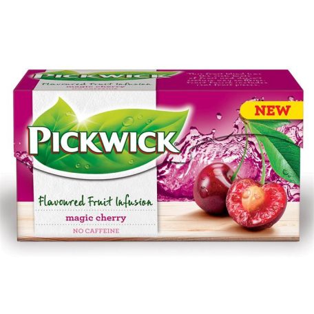 PICKWICK Gyümölcstea, 20x2 g, PICKWICK "Fruit Fusion", mágikus meggy