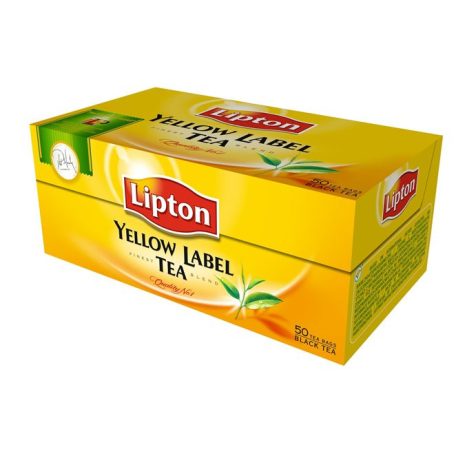 LIPTON Fekete tea, 50x2 g, LIPTON "Yellow label"