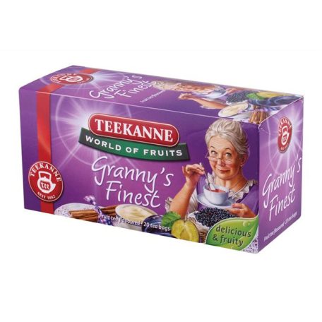 TEEKANNE Gyümölcstea, 20x2,5 g, TEEKANNE "Granny Finest", szilvás-fahéjas