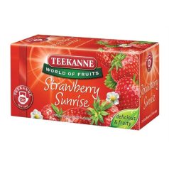   TEEKANNE Gyümölcstea, 20x2,5 g, TEEKANNE "Strawberry Sunrise", eper