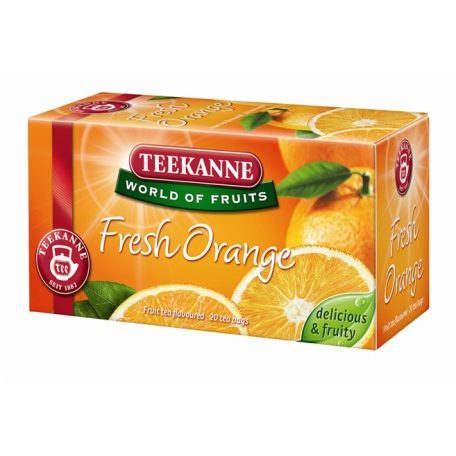 TEEKANNE Gyümölcstea, 20x2,25 g, TEEKANNE "Fresh orange"