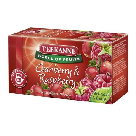 TEEKANNE Gyümölcstea, 20x2,25 g, TEEKANNE "Piros bogyók", áfonya-málna