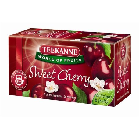 TEEKANNE Gyümölcstea, 20x2,5 g, TEEKANNE, édes cseresznye