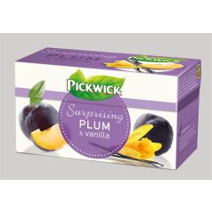   PICKWICK Gyümölcstea, 20x2 g, PICKWICK, szilva, vanília, fahéj