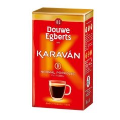   DOUWE EGBERTS Kávé, pörkölt,őrölt, vákuumos csomagolásban, 225 g, DOUWE EGBERTS "Karaván" normál pörkölés