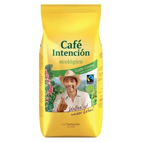 CAFÉ INTENCIÓN Kávé, pörkölt, BIO szemes, 1000 g, CAFÉ INTENCIÓN "Crema Aromatico"