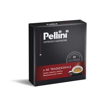 PELLINI Kávé, pörkölt, őrölt, 2x250 g, PELLINI, "Tradizionale"
