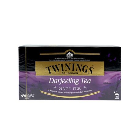 TWININGS Fekete tea, 25x2 g, TWININGS "Darjeeling"