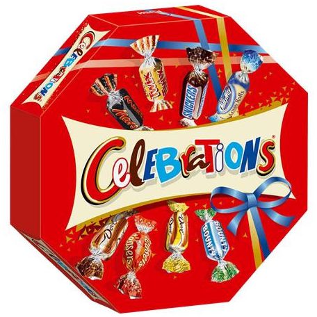 Desszert, ünnepi dobozban, 196 g, "Celebrations"