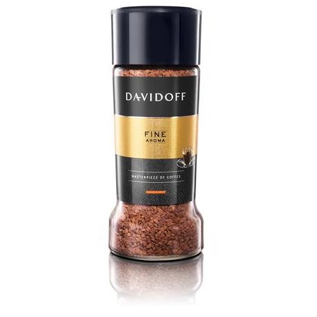 DAVIDOFF Instant kávé, 100 g, üveges, DAVIDOFF "Fine Aroma"