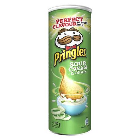 PRINGLES Chips, 165 g, PRINGLES, hagymás-tejfölös