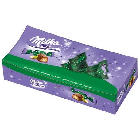 MILKA Szaloncukor, 310 g, MILKA, mogyorókrémes