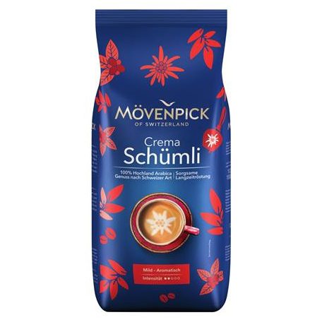 MÖVENPICK Kávé, pörkölt, szemes, 1000 g, MÖVENPICK "Schümli"
