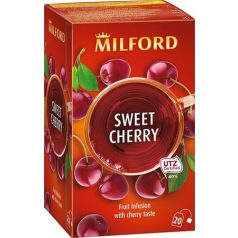  MILFORD Gyümölcstea, 20x2,5 g, MILFORD "Sweet cherry", cseresznye