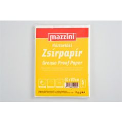   MAZZINI Háztartási zsírpapír, íves, 5 ív, 60x80 cm, MAZZINI