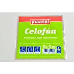 MAZZINI Celofán, 4 ív, 40x40 cm, MAZZINI