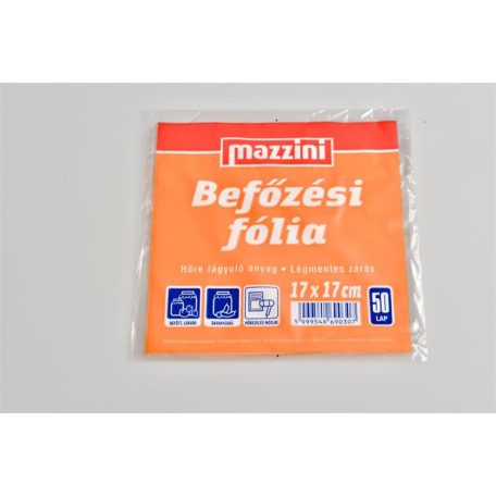 MAZZINI Befőzési fólia, 50 db, 17x17 cm, MAZZINI