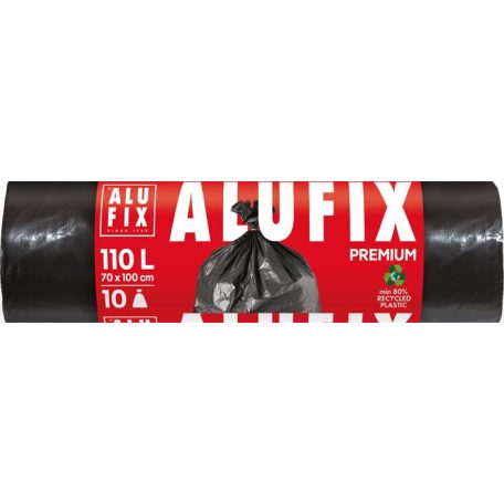 ALUFIX Szemeteszsák, extra erős, 110 l, 10 db, ALUFIX