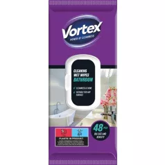 VORTEX Nedves törlőkendő, fürdőszobai, 48 db, VORTEX