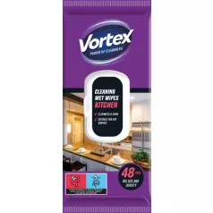 VORTEX Nedves törlőkendő, konyhai, 48 db, VORTEX