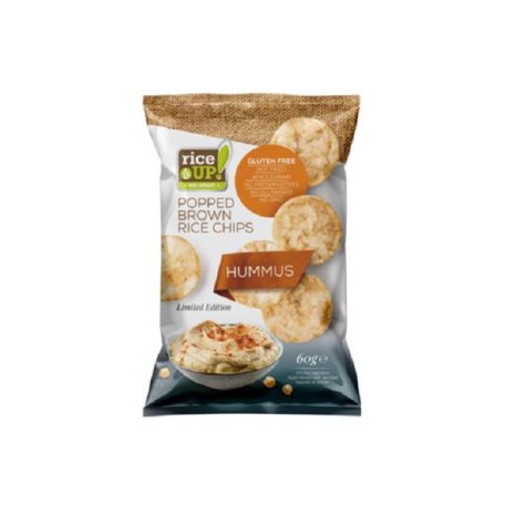 RICE UP Barnarizs chips, 60 g, RICE UP, humusz