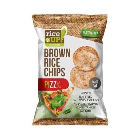 RICE UP Barnarizs chips, 60 g, RICE UP, pizza