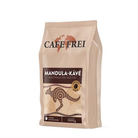 CAFE FREI Kávé, pörkölt, szemes, 1000 g, CAFE FREI "Ausztrál", mandulás