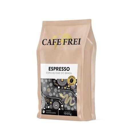 CAFE FREI Kávé, pörkölt, szemes, 1000 g, CAFE FREI "Espresso Especialidad do Brasil", pekándiós