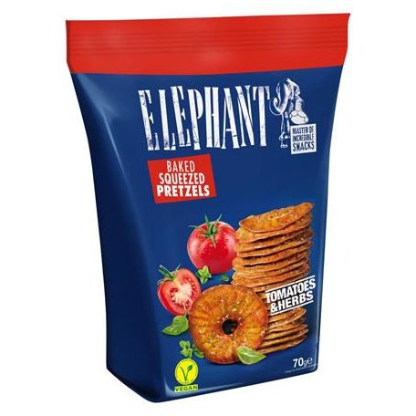 ELEPHANT Chips-tallér, 70 g, ELEPHANT, paradicsomos-fűszeres