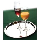 Tálca, kerek, rozsdamentes acél, 29 cm