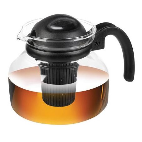 Hőálló kancsó szűrővel, 1,5 l, "Teapot", vegyes színek