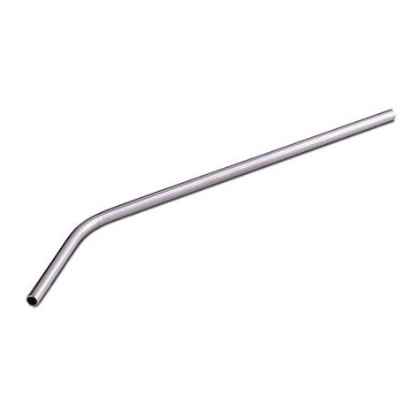 Szívószál, egyenes, fém, 6 db-os, 24 cm