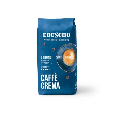 EDUSCHO Kávé, pörkölt, szemes, 1000 g, EDUSCHO "Caffe Crema Strong"