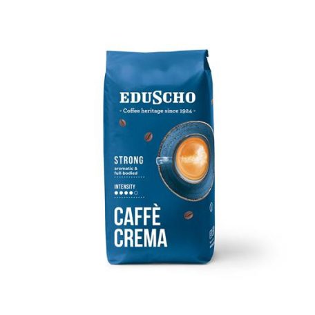 EDUSCHO Kávé, pörkölt, szemes, 1000 g, EDUSCHO "Caffe Crema Strong"
